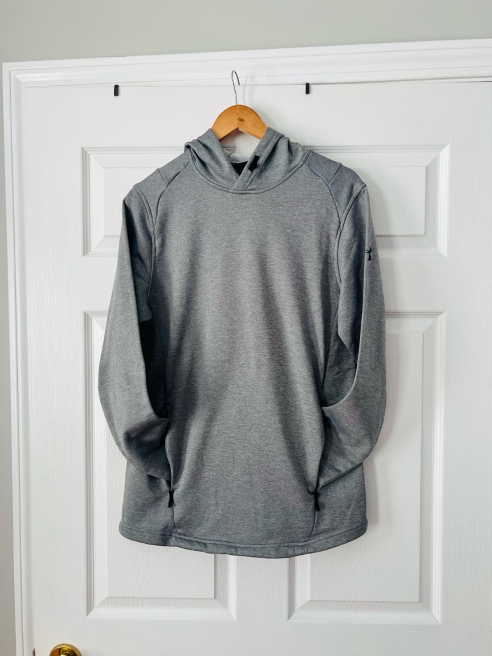 Gray Fitted Hoodie
